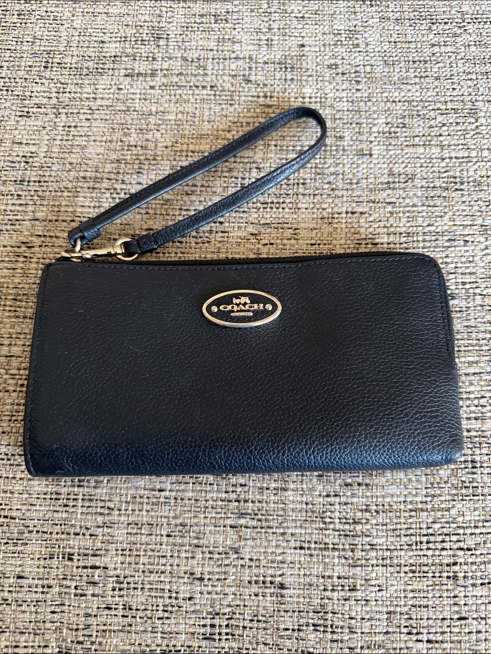 COACH 53413 L-Zip Leather Wallet